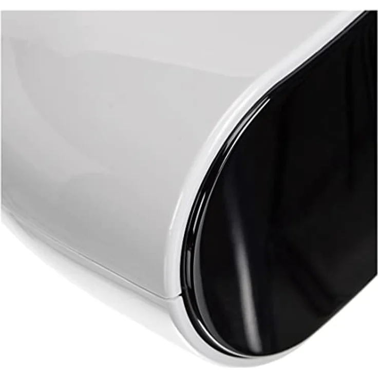 TFA Dostmann Digitaler Funk-Wecker mit Leuchtziffern, Kunststoff, Weiß-Schwarz, präzises Funkwerk, Snooze-Funktion, L178 x B106 x H149 mm – Bild 3