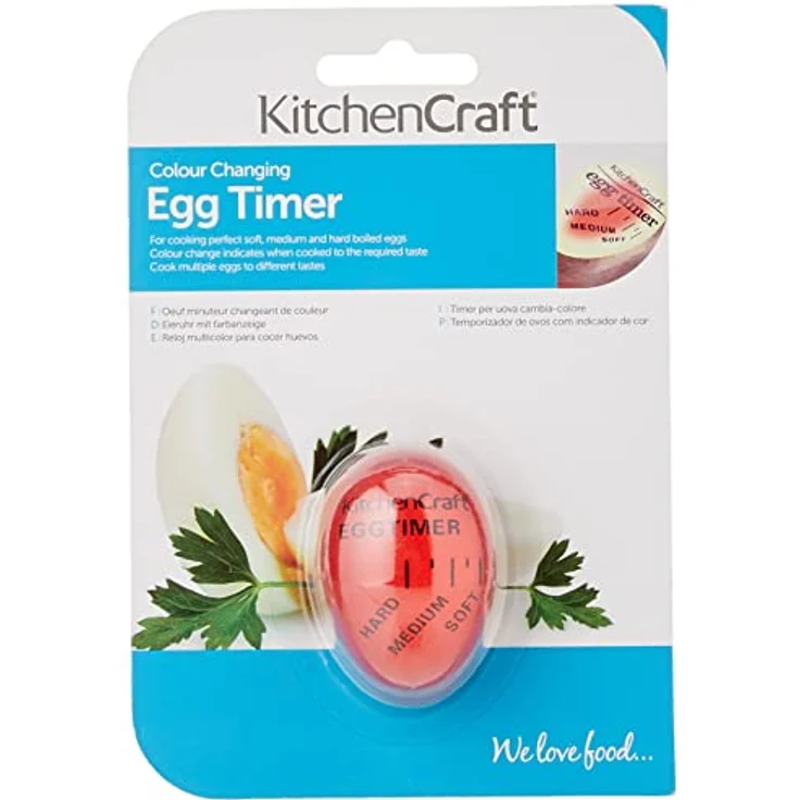 KitchenCraft Eieruhr mit Wechselnden Farben und Hitzeempfindlicher Technologie – Bild 1