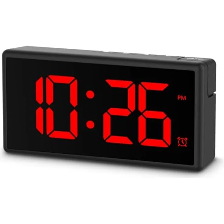 Hama Ibiza, Digitalwecker mit extragrosser Zeitanzeige, USB-Anschluss und individuell einstellbarem Multicolor-Display, schwarz – Bild 7