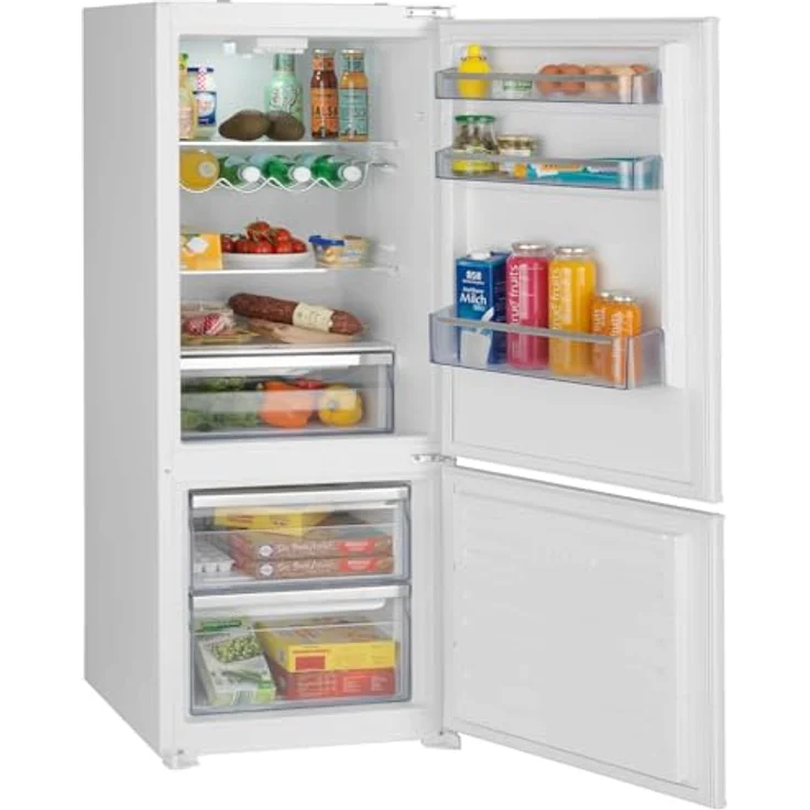 Oranier Einbau Kühl-Gefrier-Kombination 145 cm - Einbau-Kühlschrank mit 2 Frost-Schubladen - 211 Liter Volumen - Schlepptür Anschlag wechselbar EKG145 – Bild 1