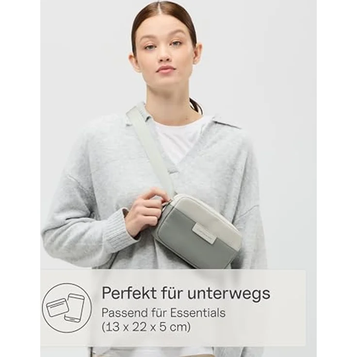 Kapten & Son Bergen Gürteltasche, 22 cm x 5 cm x 13 cm, aus 100% Polyester, muted sage – Bild 2
