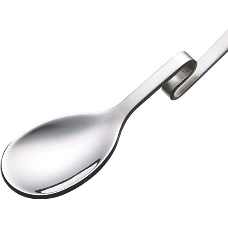 KitchenCraft Marmeladenlöffel, für Marmelade, Sirup und Melasse, Anti-Rutsch Knick zum Einhängen, Edelstahl, 15 cm – Bild 4