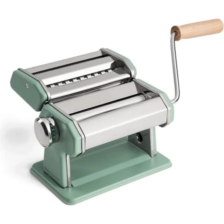 Springlane Nudelmaschine Nonna inkl. Rezeptheft & Nudeltrockner Mint – Bild 4