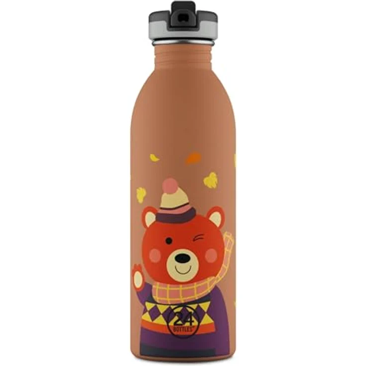 24 Bottles Urban Bottle, leichte Edelstahl Trinkflasche für Kinder, farbenfroh – Bild 2