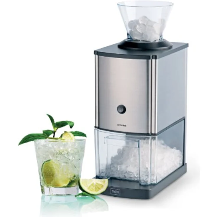 Trebs Edelstahl Eiscrusher ideal für Softdrinks, Cocktails oder kalte Nachtischzubereitung (1 kg zerkleinertes Eis pro Minute, Kapazität 3 Liter, 80 Watt) – Bild 5