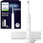 Philips Sonicare 5500 HX7110/02, elektrische Schallzahnbürste mit 2 Putzmodi, Andruckkontrolle, EasyStart, SmarTimer, BrushPacer, Weiß