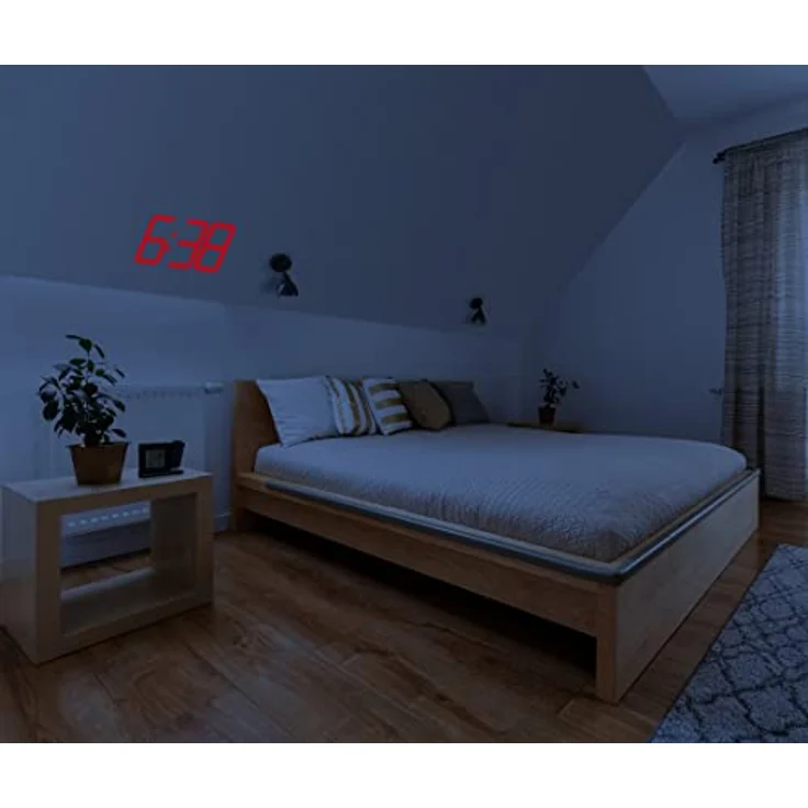 TFA Projektionswecker, Funkwecker mit 270° rotierbarem Display und Temperaturanzeige – Bild 4