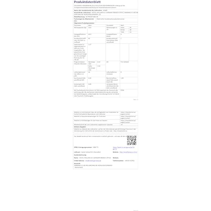 Sharp KD-PRO0S7GBD-DE Wärmepumpentrockner 10 kg, WiFi, mit Sensortrocknung und automatischem Knitterschutz, Edelstahl/Glas-Tür – Bild 8