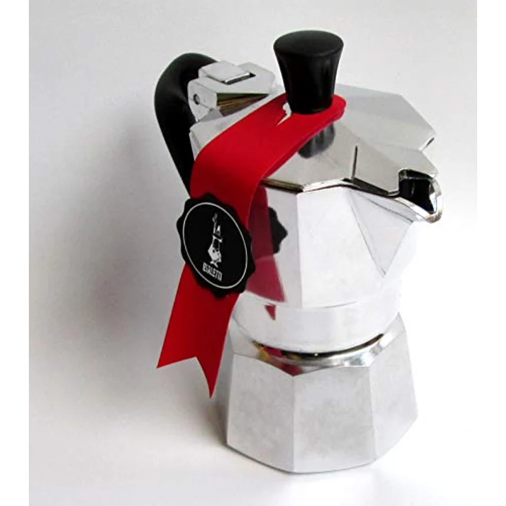 Bialetti Espressokocher-5791 Espressokocher, Aluminium, Silber-Schwarz, 13x6.5x12 cm – Bild 3