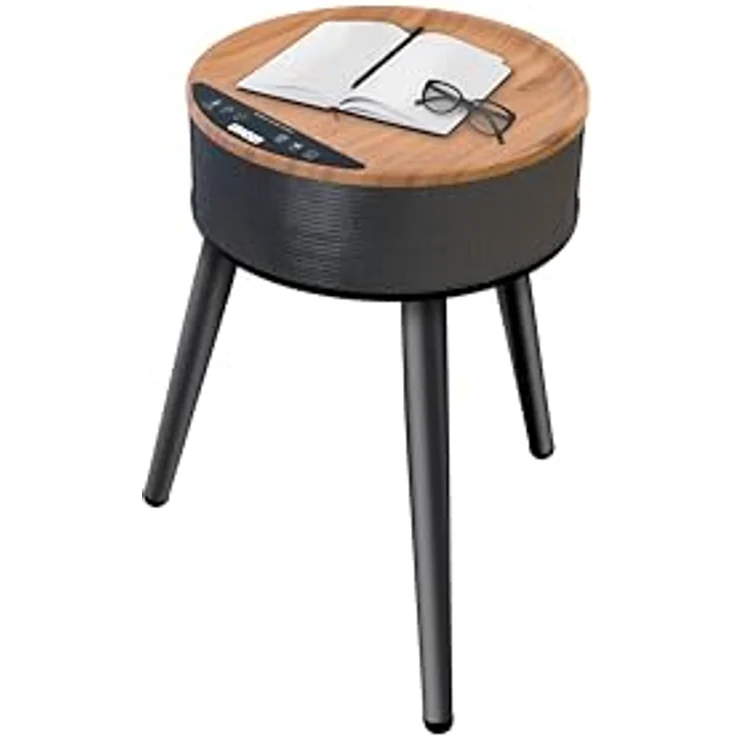 Unold 86545 Heizlüftertisch, Keramik Heizlüfter – Leistungsstarke 2.000 W Raumheizung mit Touch-Panel-Display, Timerfunktion und Fernbedienung, Holzoptik – Bild 3