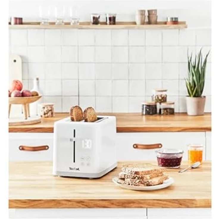 Tefal TT6931 Sense 2-Schlitz-Toaster, 850W, inkl. Krümelschublade, Auftaufunktion, variable Schlitzbreite, Kunststoff, weiß – Bild 2