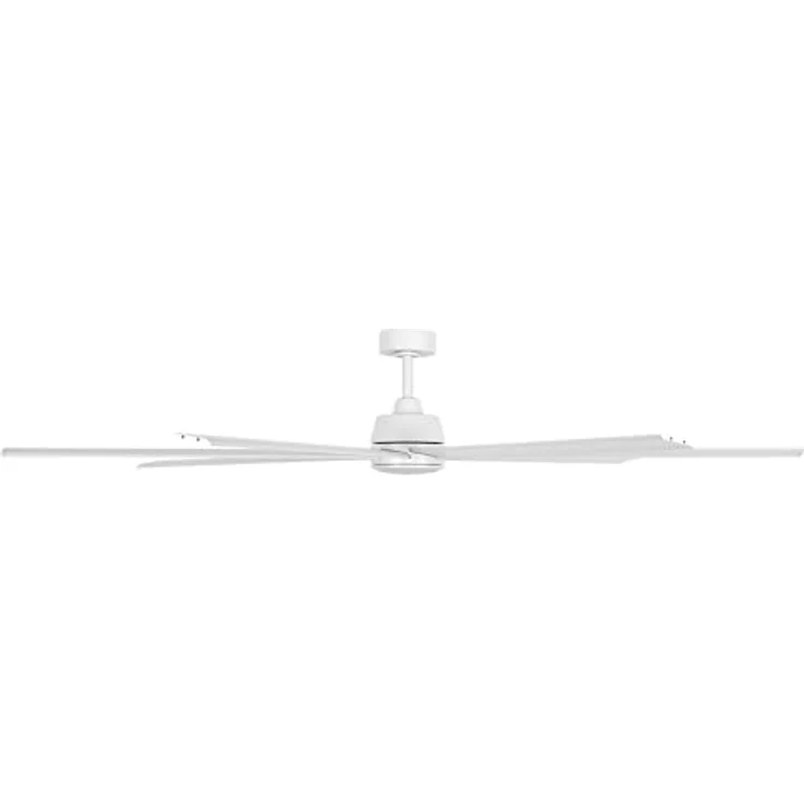 LUCCI AIR Atlanta II Deckenventilator, 183 cm Durchmesser, 7 Aluminium Flügel, leiser und sparsamer Motor mit 6 Geschwindigkeiten, Weiß – Bild 3