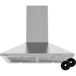 KKT KOLBE Wandhaube 60 cm Edelstahl Leise Dunstabzugshaube mit LED-Beleuchtung in Pyramidenform