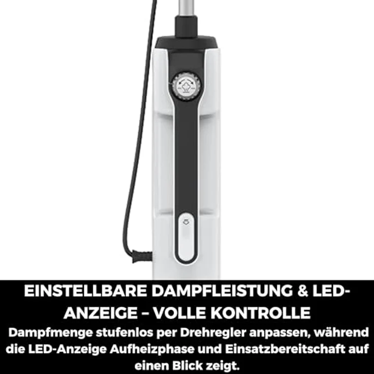 Fakir Duo Steam 2-in-1 Dampfreiniger mit 380 ml Wassertank, Weiss – Bild 9