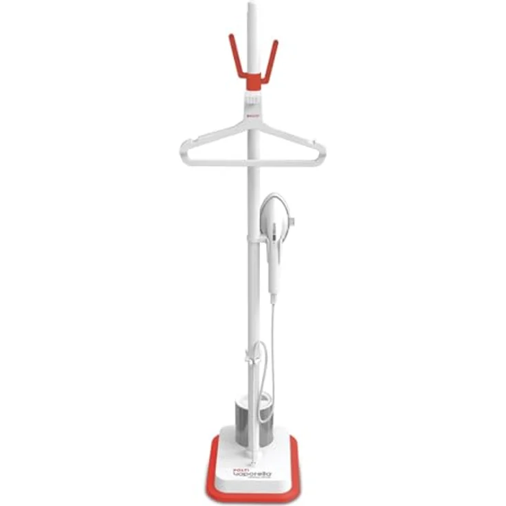 Polti VAPORELLA Vertical Steamer PLEU0273, Dampfglätter mit Standfuss, 270 g Dampfstoss, Weiss/Rot – Bild 7