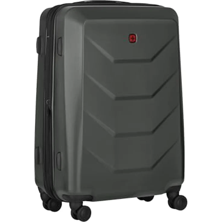WENGER Prymo Medium Hartschalenkoffer mit 4 Rollen, Trolley, erweiterbar, 59 (67) l, Sicherheitsschloss, anthrazit – Bild 1
