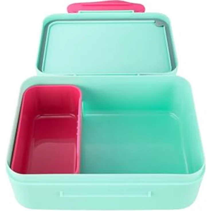ergobag Lunchbox Brotdose, Tritan, 1-tlg. mit Trennfach für Obst und Gemüse, BPA-frei, spülmaschinenfest – Bild 3