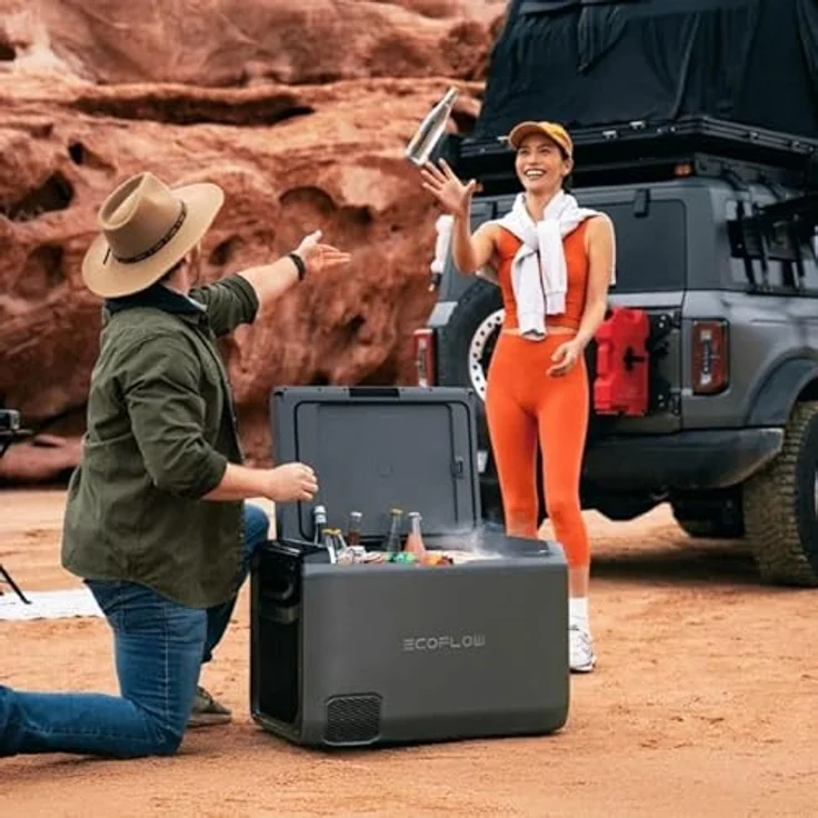 EcoFlow, Kühlbox (45 l) mit variabler Temperaturregelung, IPX4-zertifiziert, Solarladefunktion und KFZ-Anschluss – Bild 7
