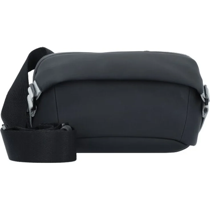 Calvin Klein Rubberized Umhängetasche 23 cm, schwarz, 100% Polyester, 23 cm x 10 cm x 16 cm