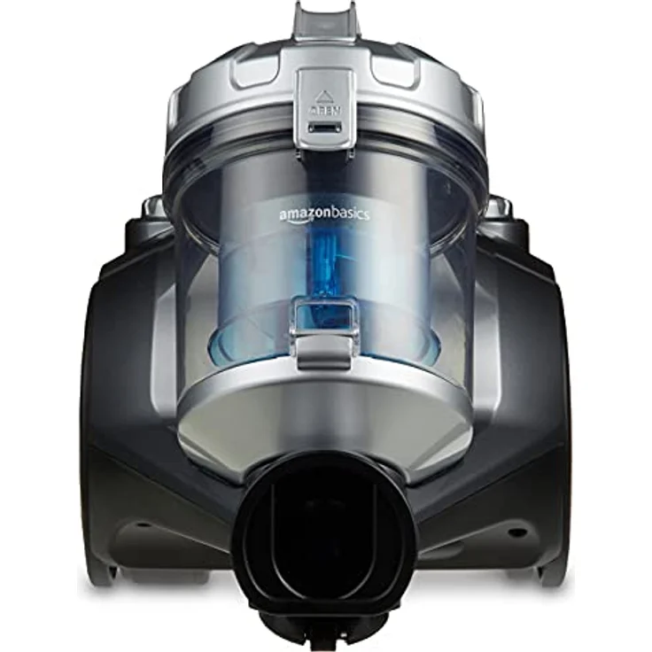 Amazon Basics Zylinder-Staubsauger, leistungsstark, kompakt und leicht, ohne Beutel, HEPA-Filter, 700 W, 1,5 l, Schwarz/Blau – Bild 3
