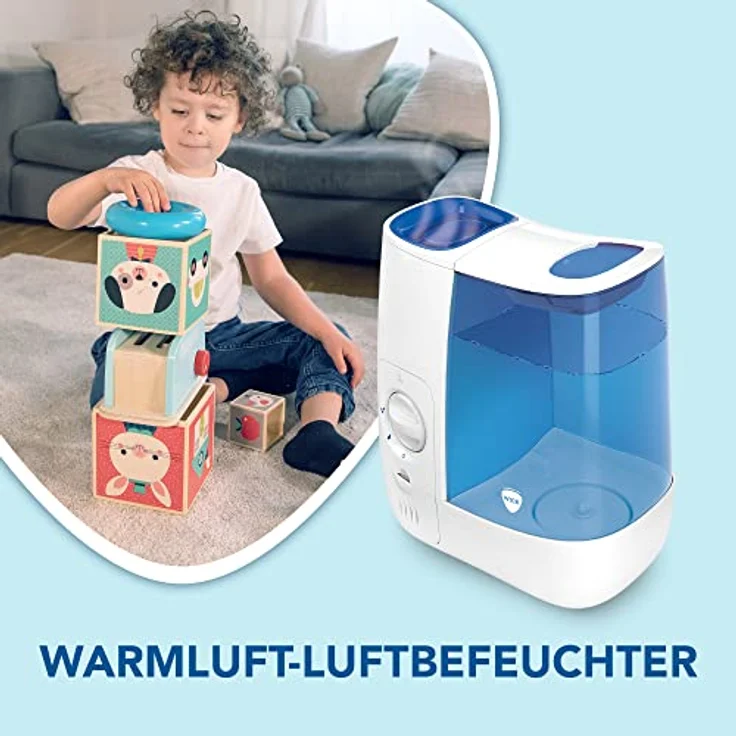 Wick WH845E2 Warmluft-Befeuchter, Blau, Weiß Luftbefeuchter – Bild 3