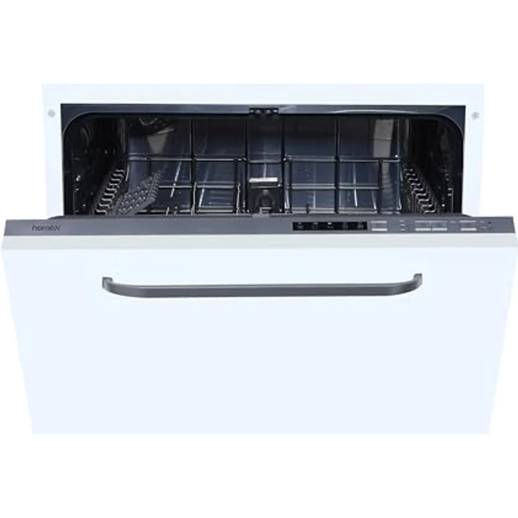 homeX GSEV6014AE Geschirrspüler vollintegriert, 60 cm, 14 Gedecke, 5 Programme, Aquastop, Silber – Bild 2