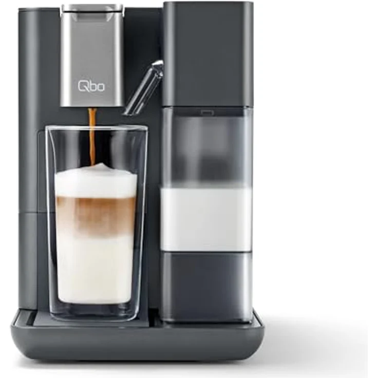 Tchibo Qbo MILK MASTER Premium Kapselmaschine, 300 ml Milchtank, PressBrew™ Technologie, Gently Grey – Bild 2
