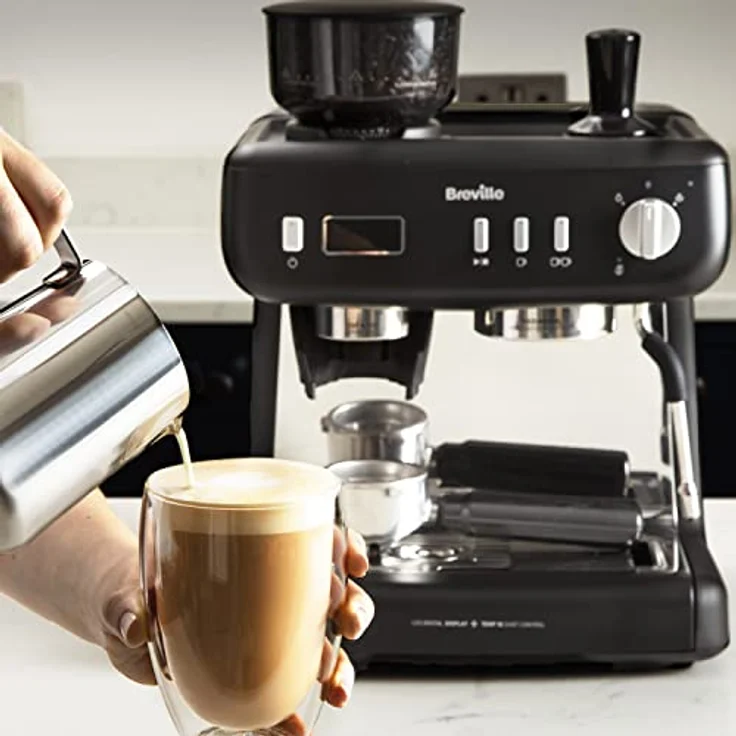 Breville Barista Espresso Max +, Siebträgermaschine mit integriertem Mahlwerk und 15 Bar Pumpendruck, Schwarz – Bild 10