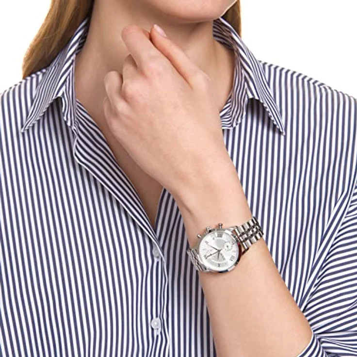 JOOP! Armbanduhr Damen Chronograph Analog, mit Edelstahl Armband, Silber, 5 bar Wasserdicht, Kommt in Uhren Geschenk Box, 2022839 – Bild 3