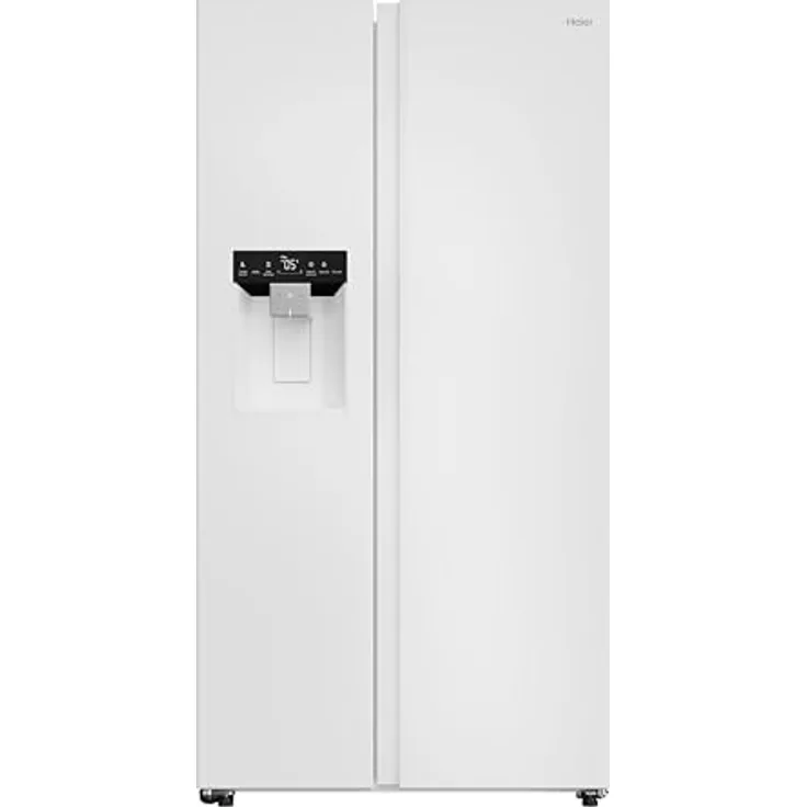 Haier HSW79F18DIGW Side by Side Kühlschrank, 601 l, Weiß, My Zone Plus, Total No Frost, hOn-App, Inverter Kompressor