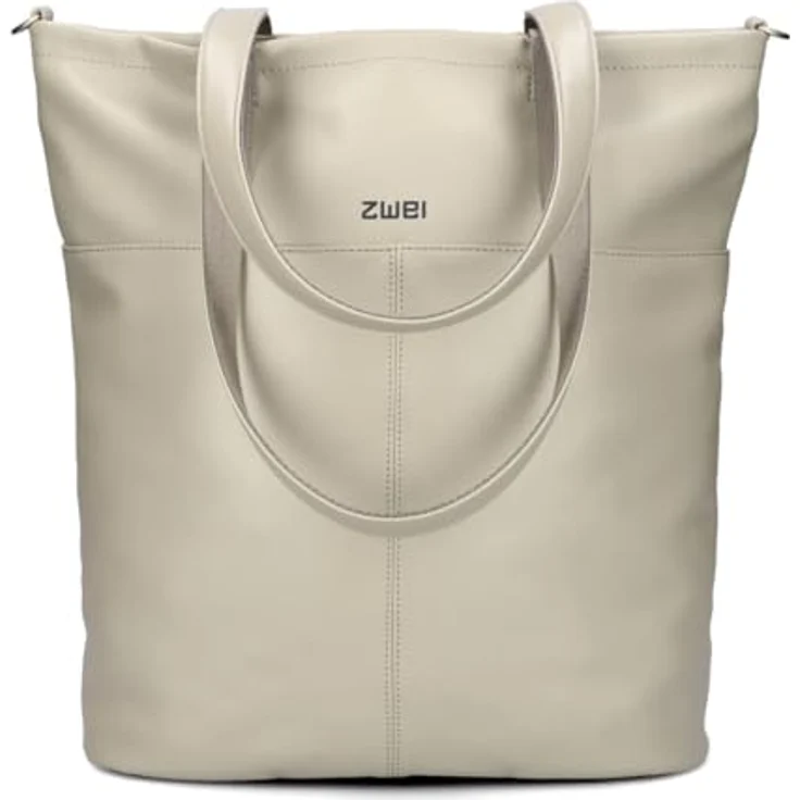 Zwei Mademoiselle.M Shopper Tasche, 37 cm, aus 100% Polyurethan, gelb – Bild 3