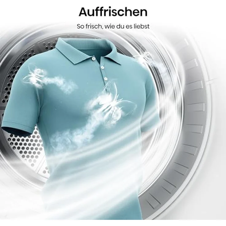 Hisense DHQE800BW2 Kondensationswäschetrockner, 8 kg Fassungsvermögen, Energieeffizienzklasse D, Hygiene- und Fein-Programme, Tür-Anschlag rechts – Bild 9