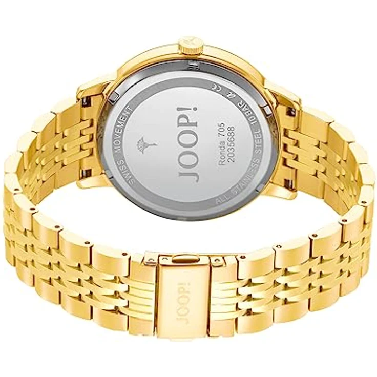 Joop! Armbanduhr Herren Quarz Analog, mit Edelstahl Armband, Silber, 10 bar Wasserdicht, End of Life System, Kommt in Uhren Geschenk Box, 2035618 – Bild 3