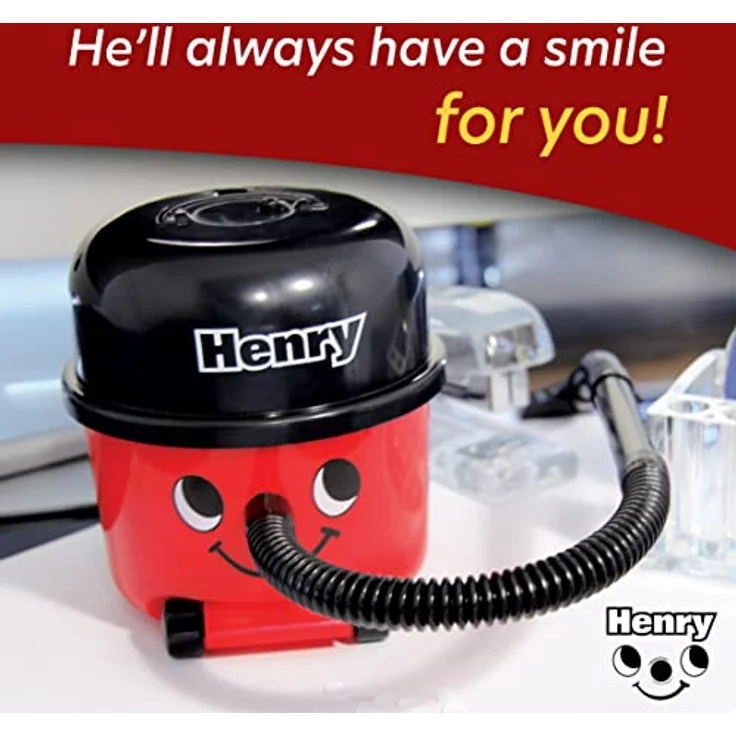 Paladone Flashpoint AG Henry Hoover Schreibtisch Vakuum-Neuheit Desktop-Reiniger, Rot – Bild 5