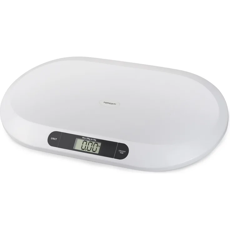 Topcom WG 2491, Personenwaage und Babywaage bis 20 kg, präzise 10-Gramm-Abstufungen