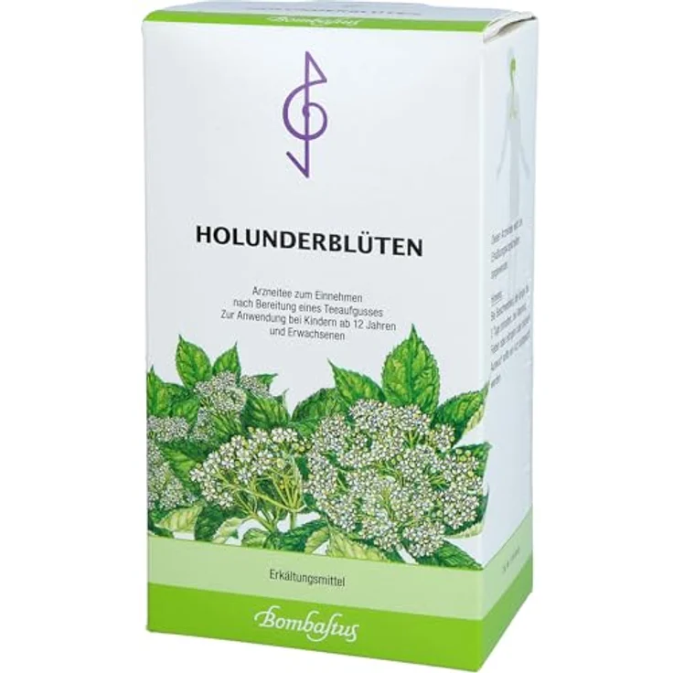 Bombastus Holunderblüten Tee, pflanzliches Arzneimittel bei katarrhalischen Erkrankungen, 100 g – Bild 2