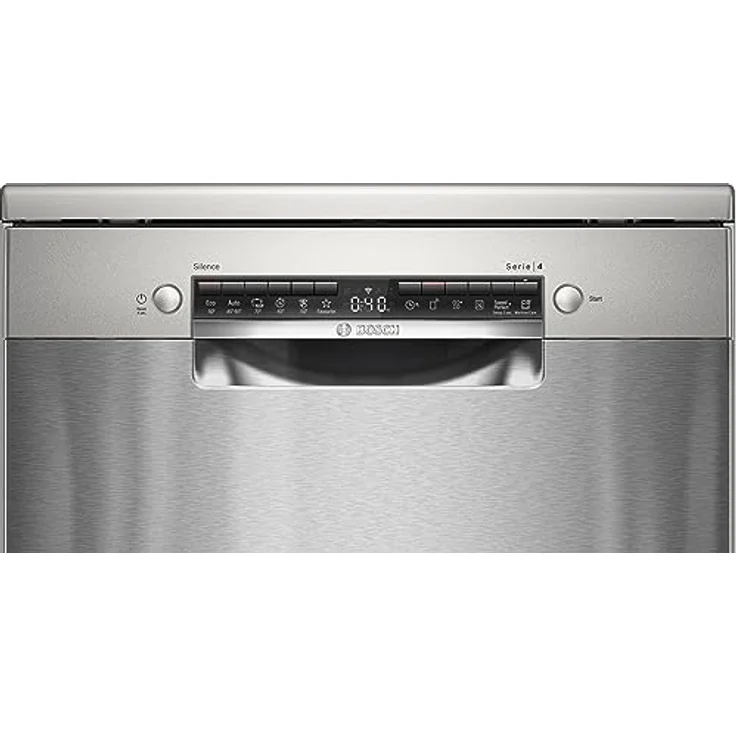 Bosch Serie 4 SMS4HMI07E, Freistehende Spülmaschine für 14 Maßgedecke, Edelstahl, Energieeffizienzklasse D, 42 dB Geräuschpegel, Bosch Home Connect – Bild 3