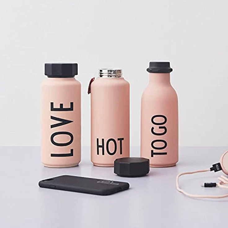 Design Letters Trinkflasche-Isolier Flasche HOT (Nude) 500ml. – Bild 8