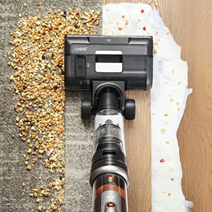 Jimmy Messeneuheit 2023 HW10 Pro 3in1 Wischsauger Saugwischer Akku Staubsauger Mit Selbstreinigungsstation 7 Tlg. 350 Watt Bis zu 80 Min Laufzeit 16.000kPa Für Hartböden, Teppiche, Möbel Matratzen – Bild 3
