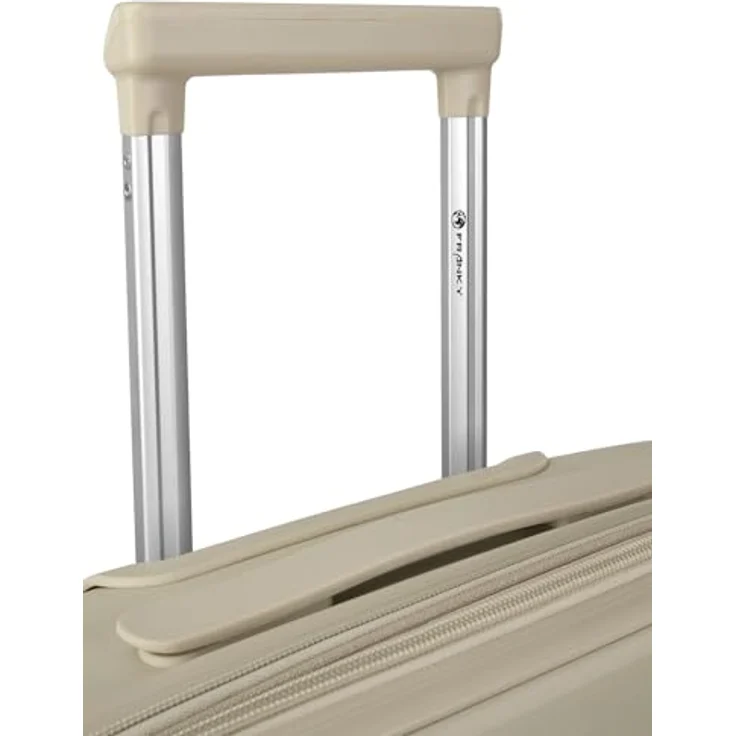 Franky Kleiner Hartgepäck Kabinen-Koffer, Cabin-Trolley 36L, 36 x 20 x 55 cm, aus robustem Polypropylen, 4 Doppelrollen, Zahlenschloss, London Serie – Bild 4