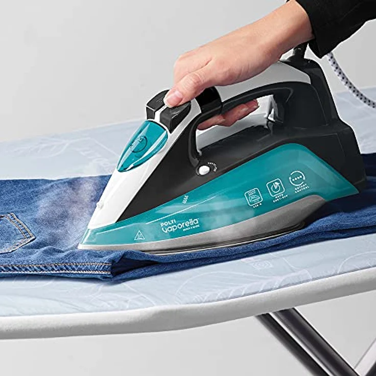 Polti Iron PLEU0253 Vaporella Quick & Slide QS220 Steam Iron, 2400 W, Water tank capacity 350 ml, Cont, Bügeleisen, Grün, Weiss – Bild 7