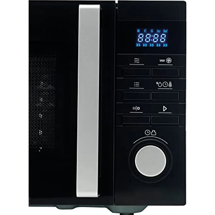 Hisense H25MOBS1HC Mikrowelle mit Grill und Heißluft, Standgerät, 25 Liter Garraum, 900 Watt, 7 Automatikprogramme, schwarz – Bild 2