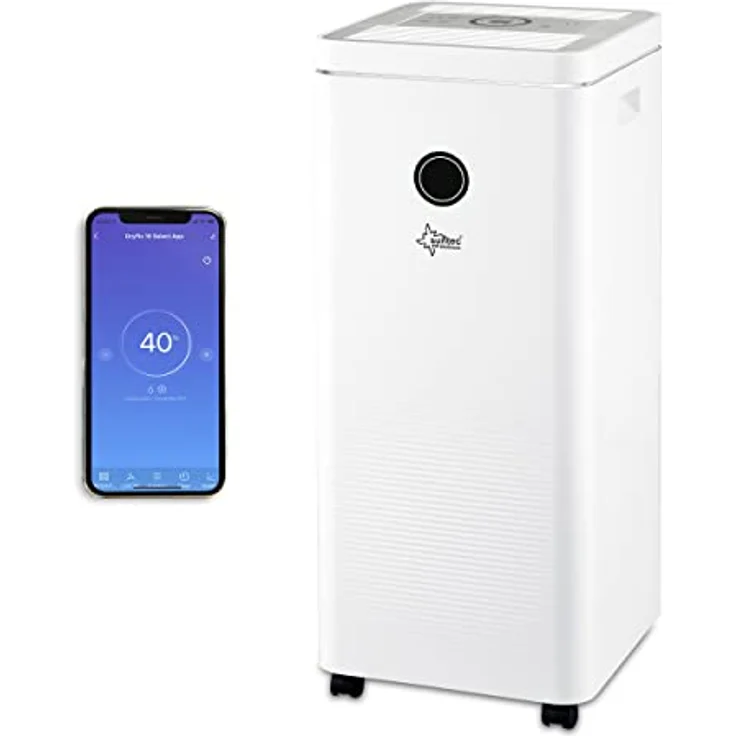 Suntec Wellness Luftentfeuchter DryFix 20 PRO [für Räume bis 150 M³ (~65 M²) , Entfeuchtungsleistung 20 L-Tag, inkl. Luftreinigungsfunktion + Wäschetrocknung, Max. 370 W] – Bild 2