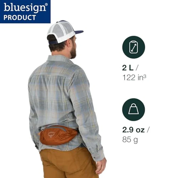 Osprey Ultralight Stuff Waist Pack, Gürteltasche 31 cm x 10 cm x 11 cm, 100% Nylon, petrol – Bild 2