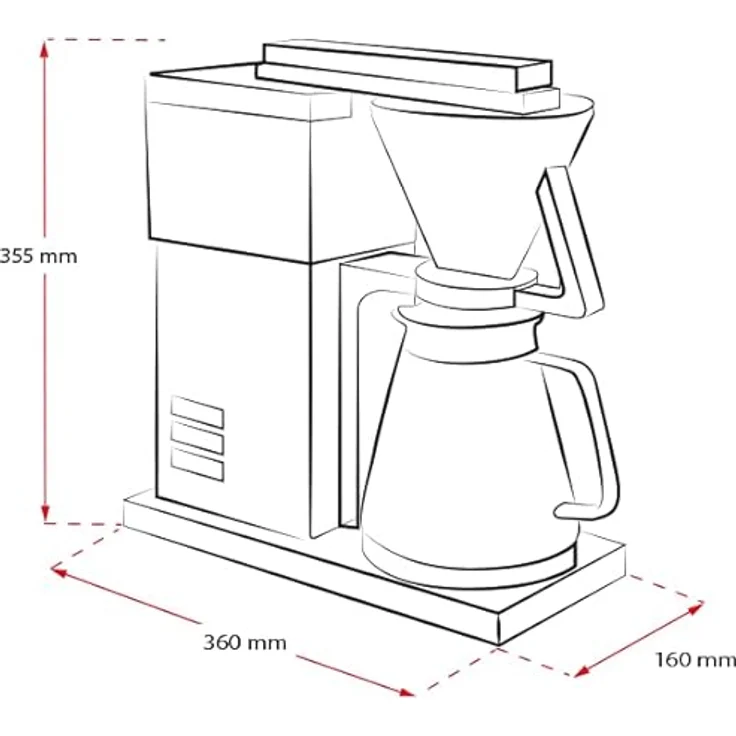 Melitta One Filterkaffeemaschine, Edelstahl - Preisvergleich – Bild 4