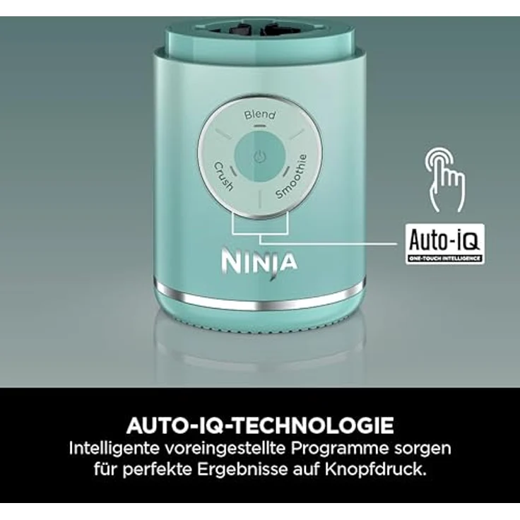 Ninja Blast Max BC251EUMT, Kabelloser Standmixer mit 570 ml Glasgefäß und Auto-iQ Technologie, poliert – Bild 11