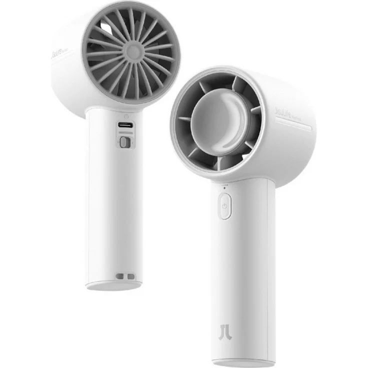 Jisulife Handventilator 10, kompakter Handventilator mit 5 Geschwindigkeitsstufen, bis zu 25 Std Laufzeit, USB-C Anschluss