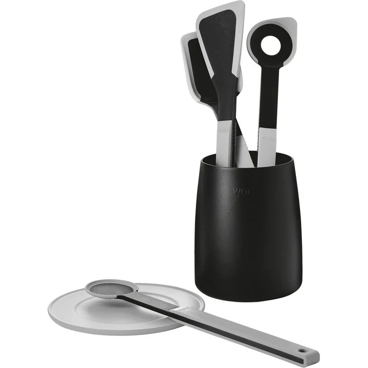 WOLL Kochbesteck-Set Cook it, 5-tlg. Küchenhelfer aus hochwertigem Kunststoff und Silikon, hitzebeständig bis 220 Grad