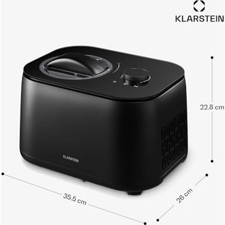 Klarstein FrostFusion Eismaschine mit Kompressor, 1L Edelstahlbehälter, 3 Modi für Eis, Slushie & Joghurt, Selbstkühlend, Touch & Drehregler, LED-Display, Timer – Bild 8