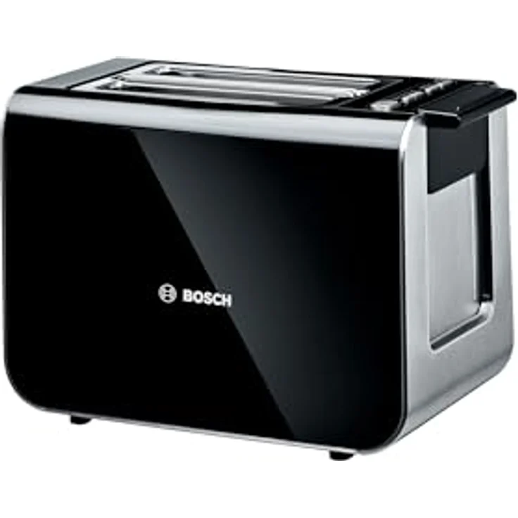Bosch Toaster Styline TAT8613N, Liftfunktion, Auftaufunktion, 800 W, Edelstahl/schwarz – Bild 1